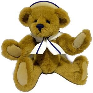 Annette Funicello Plush Teddy Bear With Sailor Hat & Collar 15" Tall Posable
